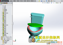 CX3D-SW-031 婴儿马桶模型 含零件 含特征